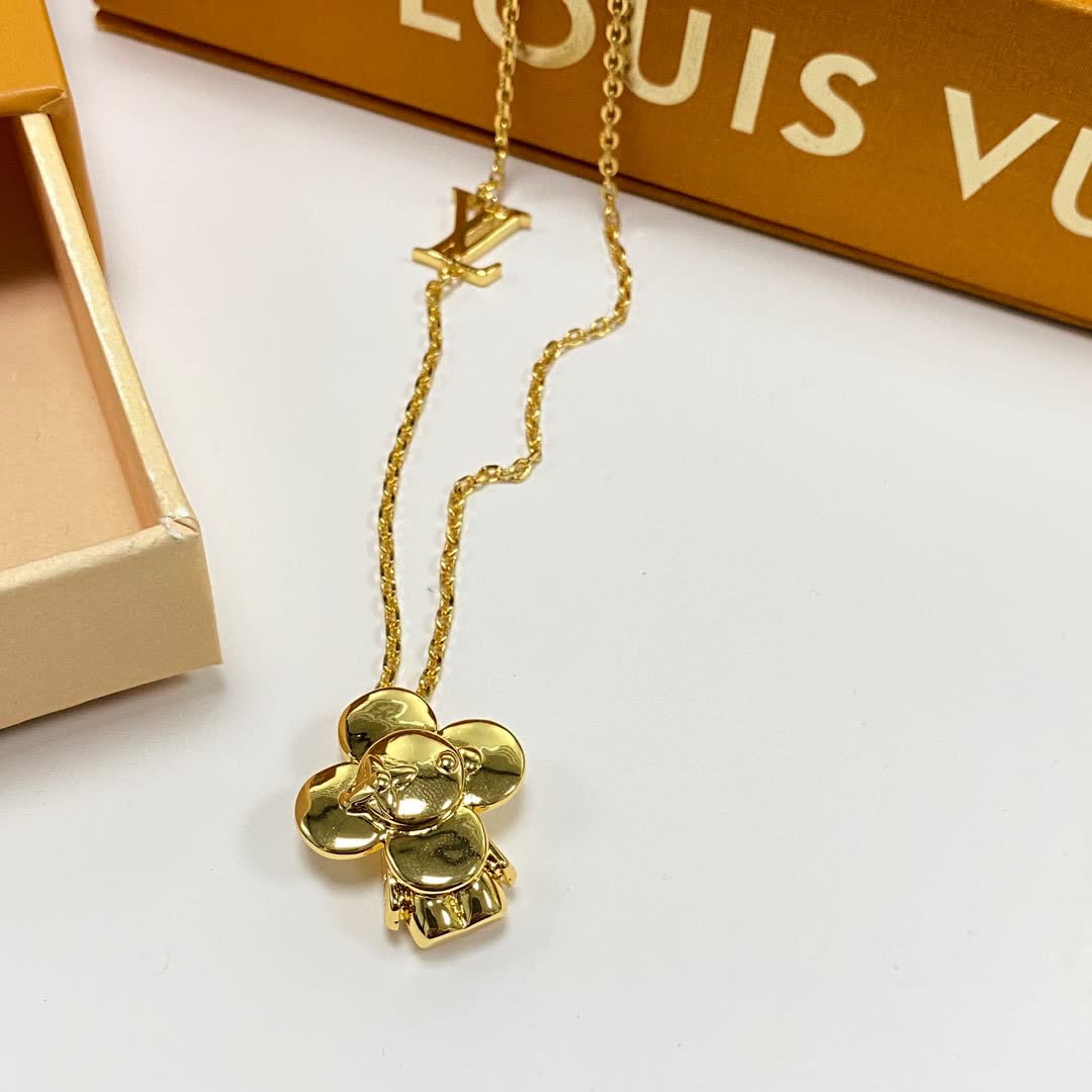 Louis Vuitton Gold Flower Necklace
